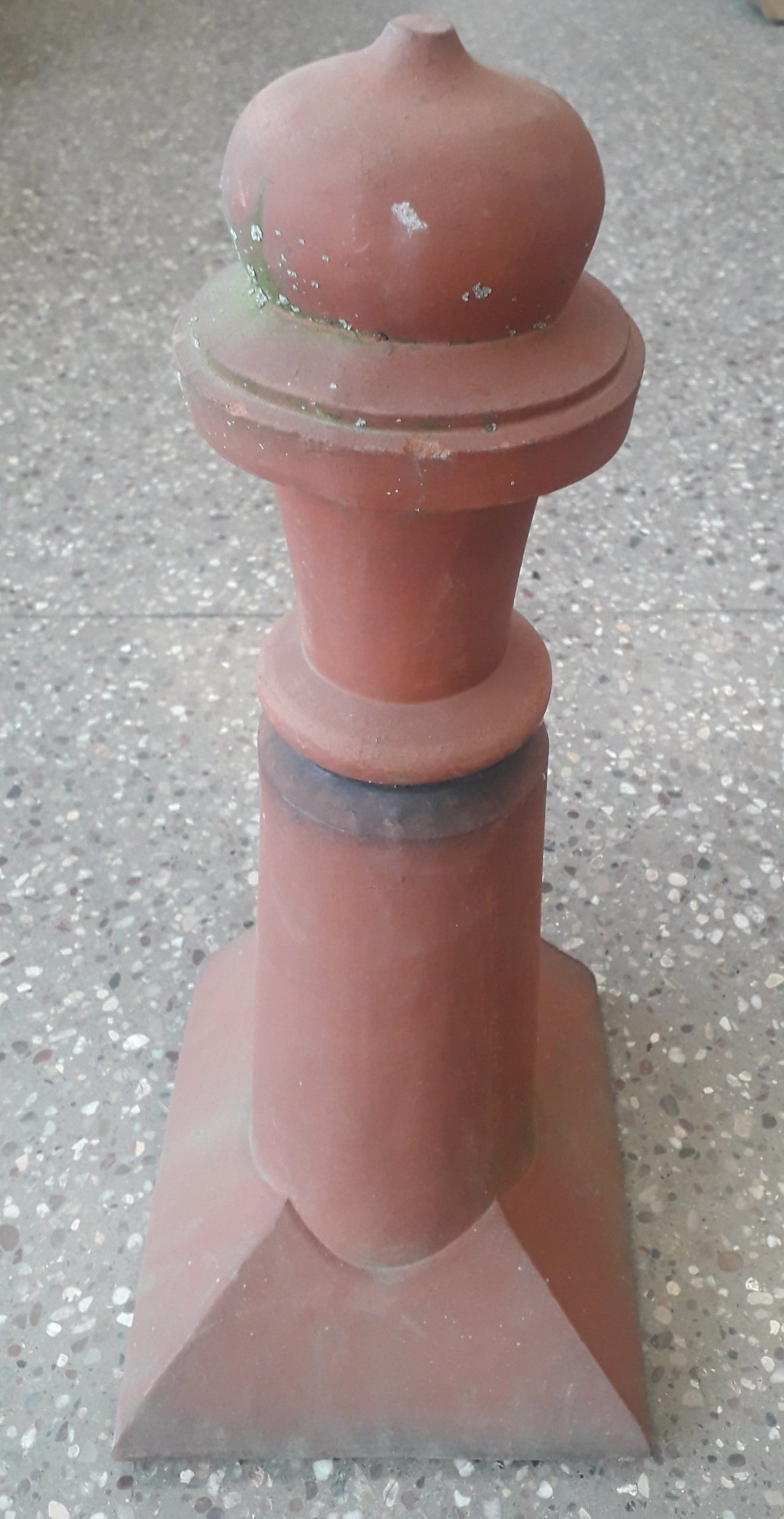 A Reclaimed Tall Clay Hip End Roof Finial Roofing and Salvage Depot