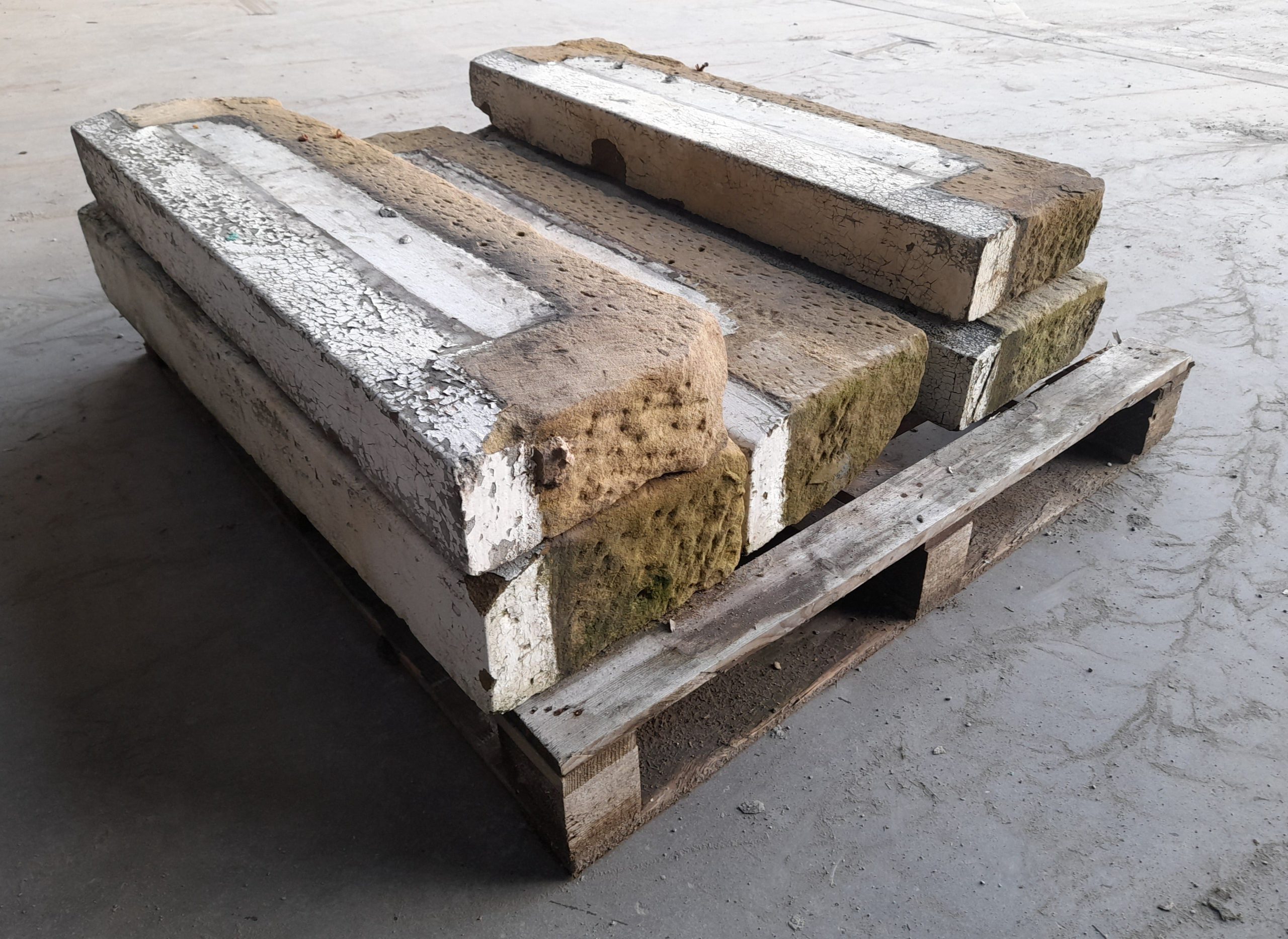 Batch of 5 Reclaimed Sand stone Window Cill / Sill / Step / Header