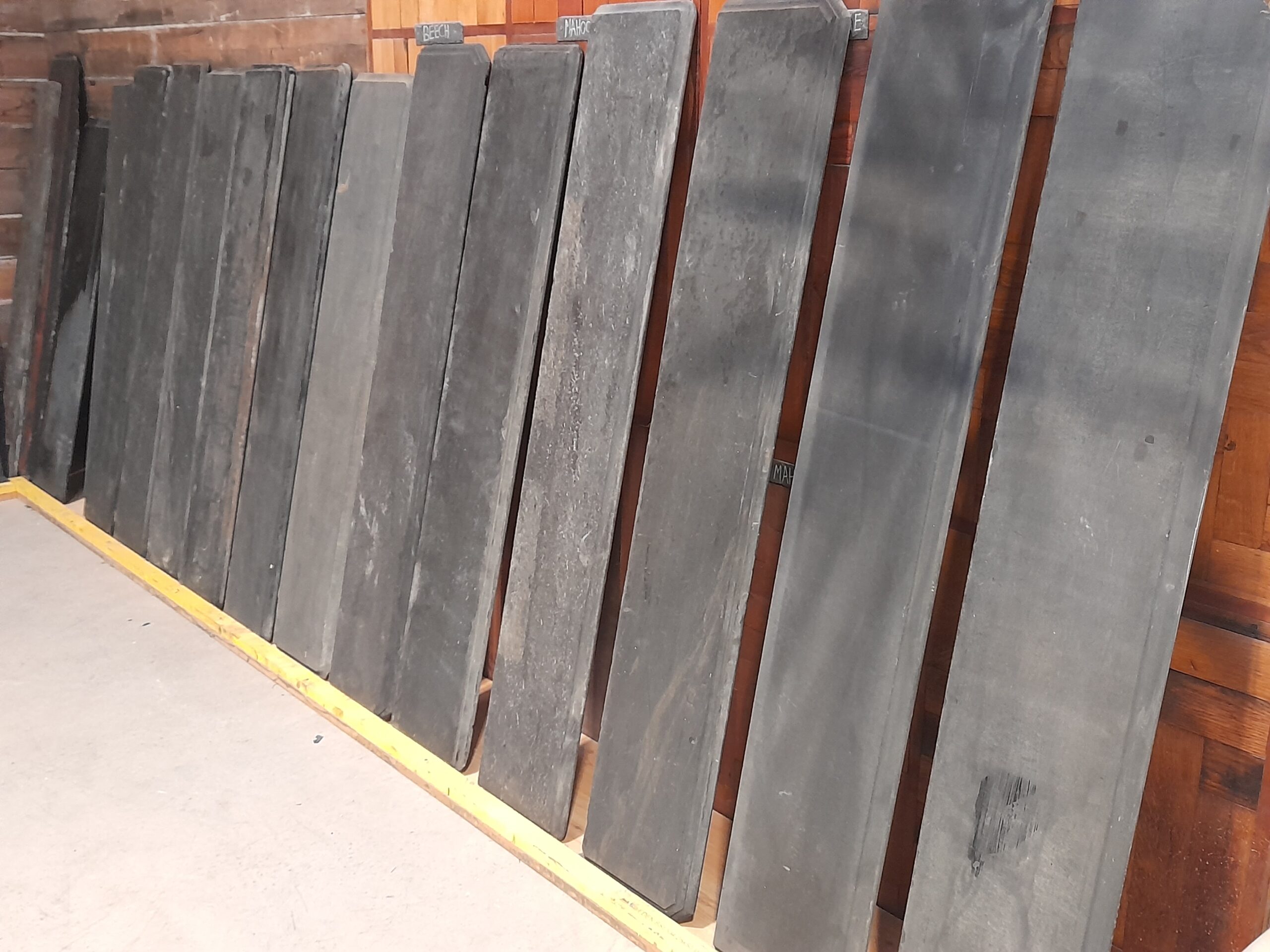 A Batch of Reclaimed Welsh Grey Slate Shelves Mantels Sills Each