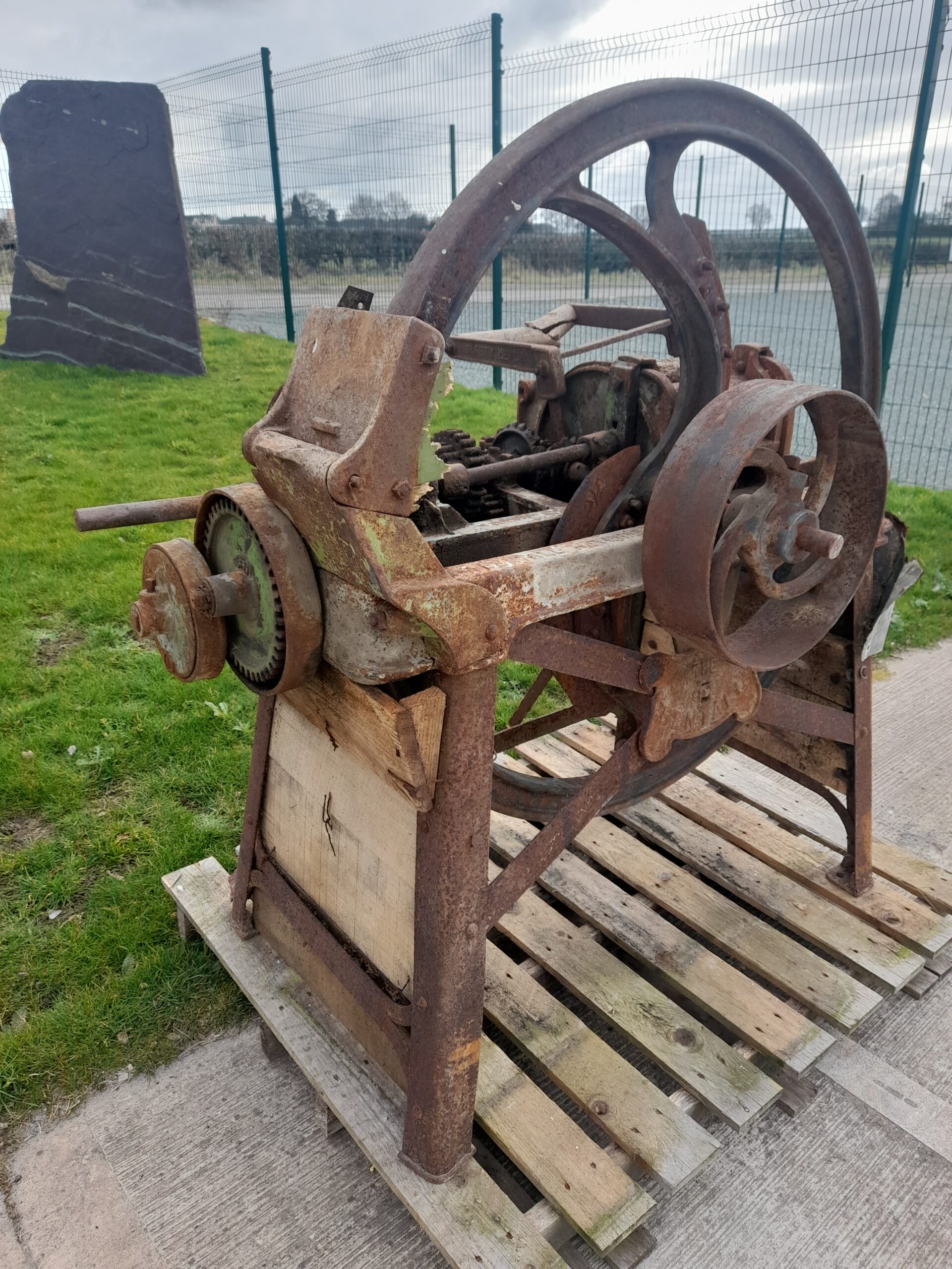 Reclaimed Iron 19th C Chaff Cutter by E.H Bentall of Heybridge
