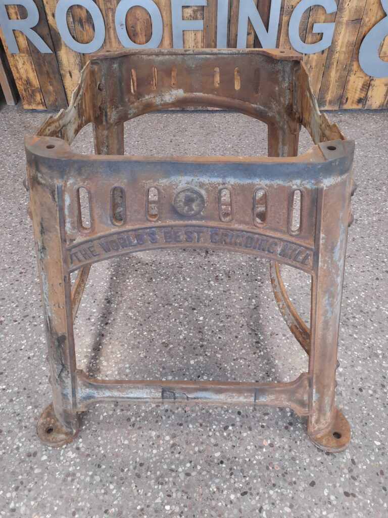 Vintage cast iron table base deals