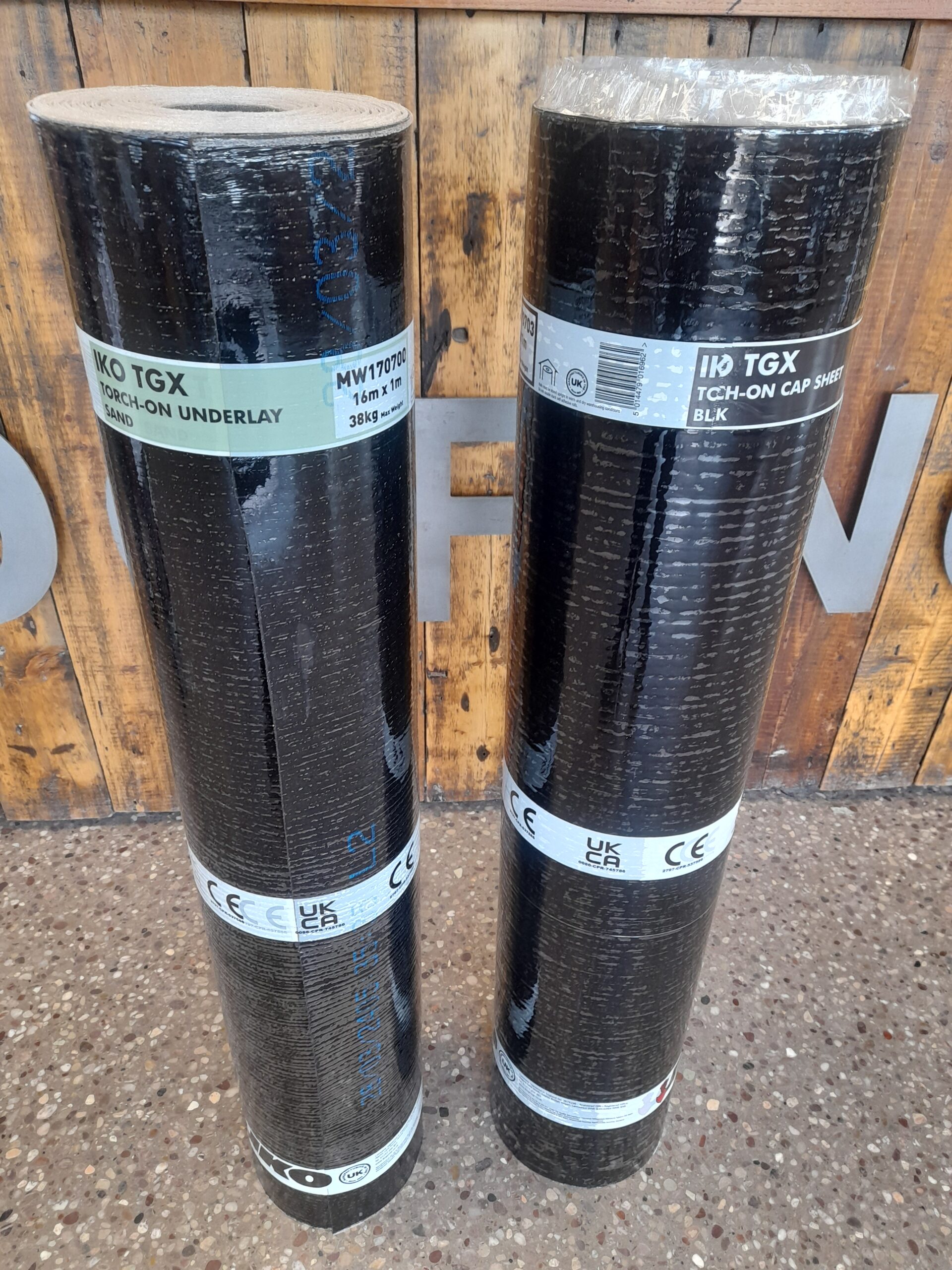 IKO TGX Torch On Cap sheet 8m x 1m Flat Roofing Felt Per Roll of